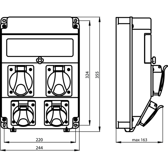 ROZDZIELNICA NISKIEGO NAPIĘCIA    2X3F-32A,4X5X32A