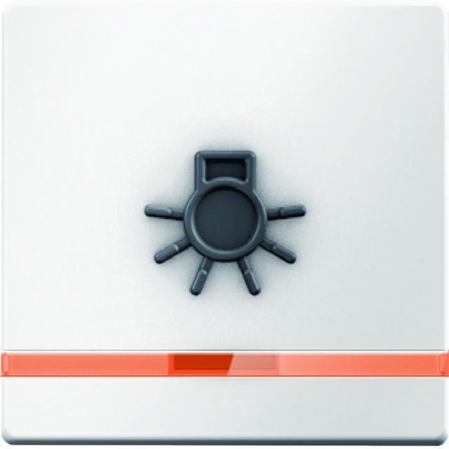 BERKER Q.x Klawisz z pomarańczową soczewką i wyczuwalnym symbolem światło biały aksamita 16516049 HA