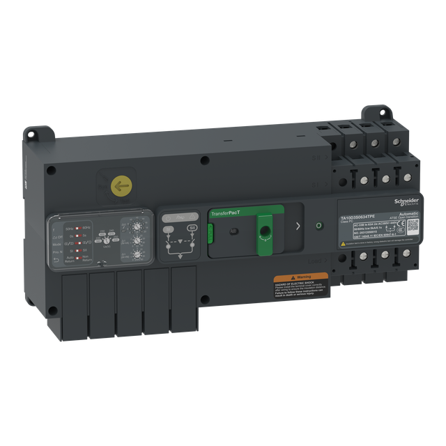 TransferPacT, przełączanie zasilania, 50A, 400V, 3P, bez komunikacji, rozmiar 100A