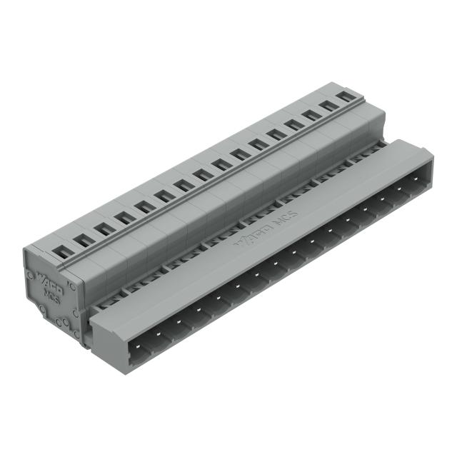 MCS-MIDI Classic wtyk 16-bieg. szary raster 5 mm