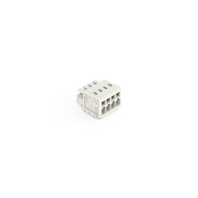 Gniazdo MCS‑MINI Classic 4‑biegunowe jasnoszare raster 3,5 mm 734‑104 /100szt./ WAGO