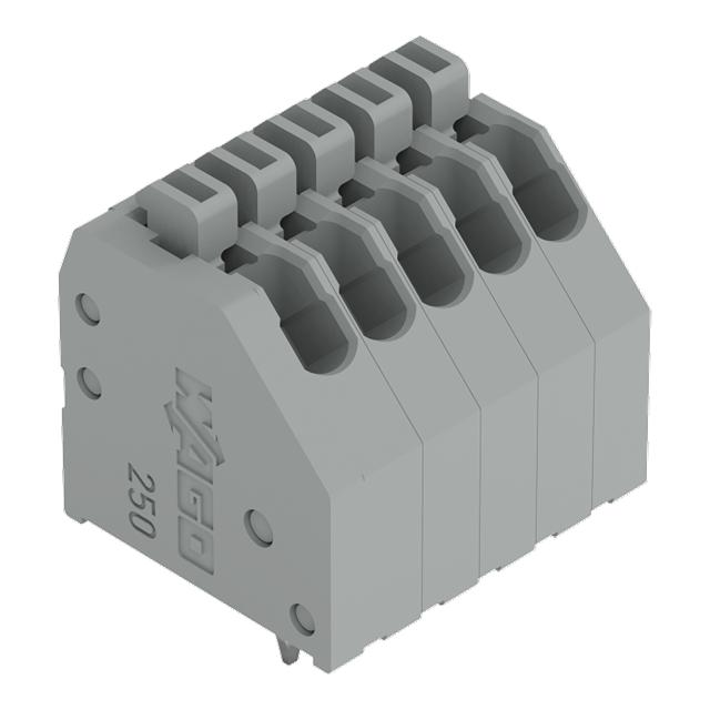 listwa zaciskowa do pł. drukowanych 5-bieg. szara raster 2,54 mm /85szt./ WAGO