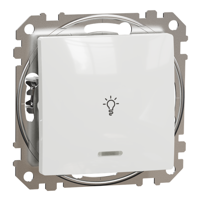 Sedna Design & Elements, przycisk światło z podświetleniem, biały