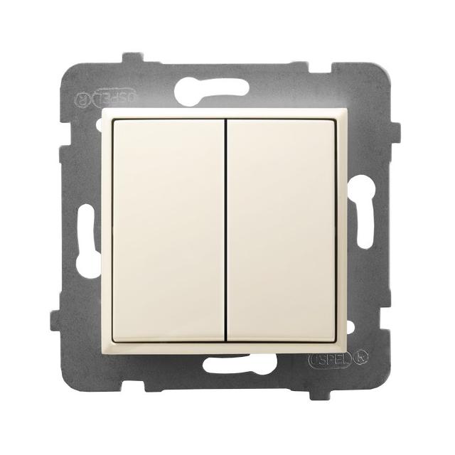 ARIA Łącznik podwójny zwierny - kolor ecru