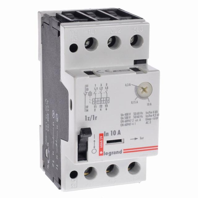 Wyłącznik Silnikowy 3P 4Kw 6,3-10A M 250 1R/1Z 10 606829 LEGRAND