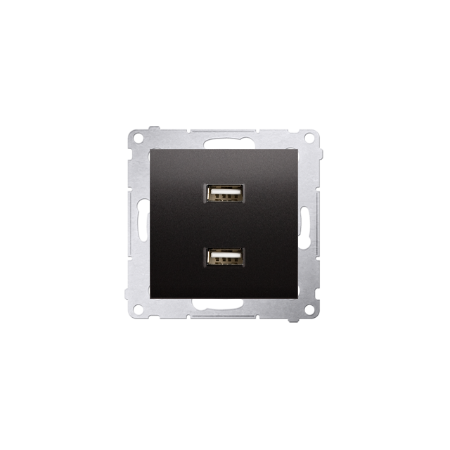 Simon 54 Ładowarka 2 x USB 2.1 A 5V DC 230V antracyt DC2USB.01/48 KONTAKT