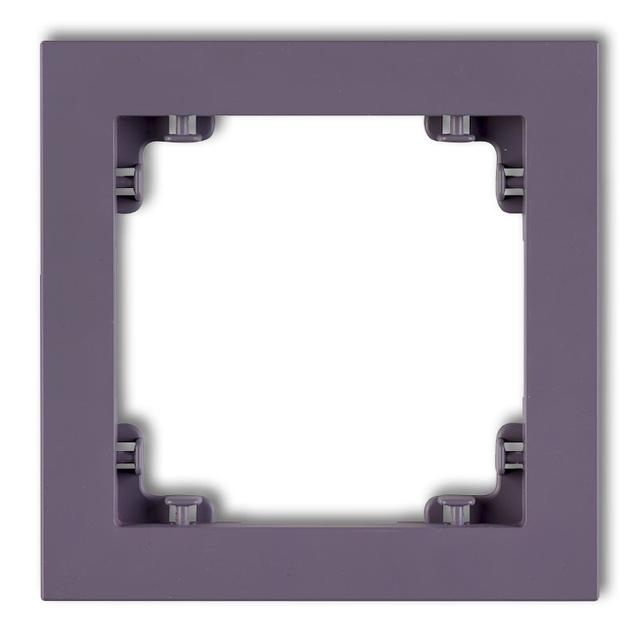 DECO Ramka pojedyncza z tworzywa DECO Pastel Matt wrzosowa 50DR-1 KARLIK