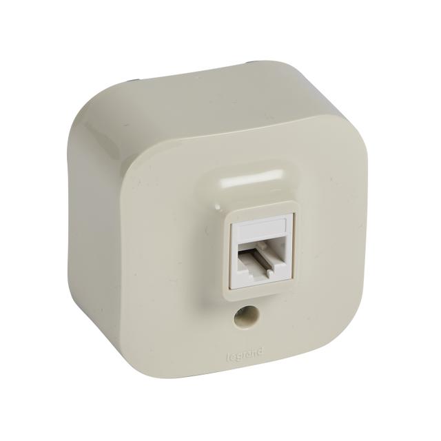 FORIX IP20 - GNIAZDO 1XRJ11 KREMOWE, Legrand