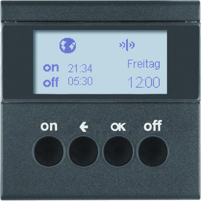BERKER B.X/S.1 KNX RF quicklink Łącznik czasowy do sterowników załączających i mechanizmów zasilających Berker.Net antracyt 85745285 HAGER