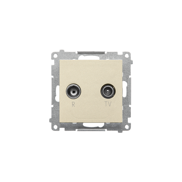 Simon 55 Gniazdo antenowe R-TV zakończeniowe 10dB do gniazd przelotowych 1x Wejście: 5÷862 MHz Szamp