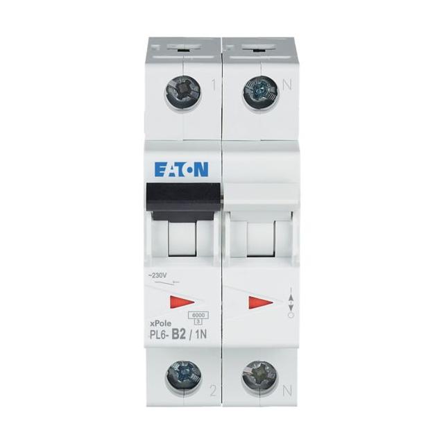 PL6-B2/1N Wyłącznik nadprądowy 6kA B2A 1P+N 164907 EATON