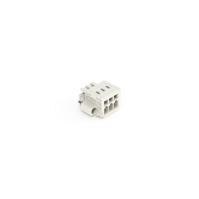 Gniazdo MCS‑MINI Classic 3‑biegunowe jasnoszare raster 3,5mm 734‑103/107‑000 /100szt./ WAGO