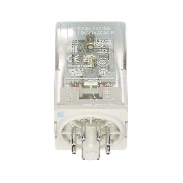 Przekaźnik CR-U024AC2L, A1-A2=24V AC, 2 styki c/o 250V/10A, LED 1SVR405621R0100 ABB