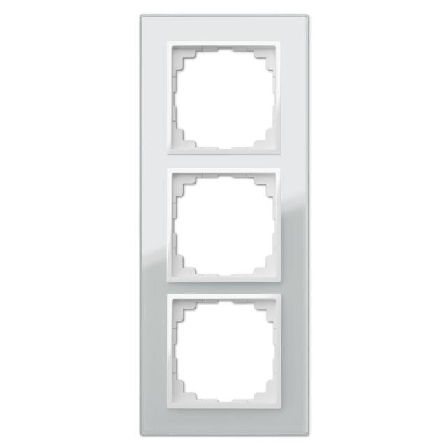 SENTIA: Ramka 3xszklana biała IP 20