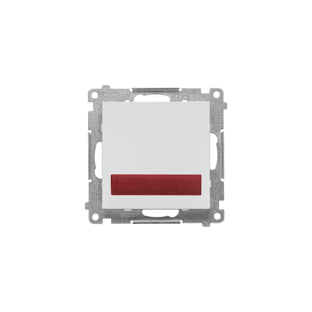 Simon 55 Sygnalizator świetlny LED – światło czerwone 230V Jasnoszary mat