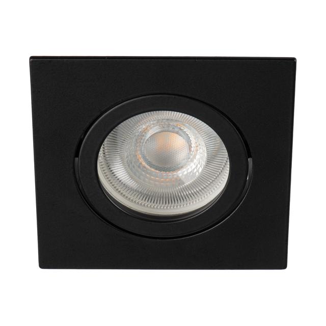 DALLA DTL-B Oczko sufitowe DALLA DTL-B kwadratowy stop aluminium kolor czarny 1XGx5,3/GU10 KANLUX