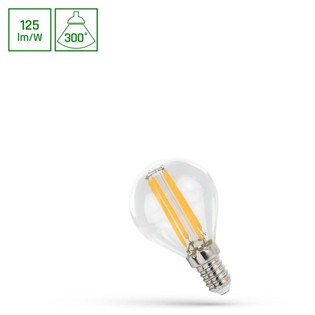 LED KULKA E-14 230V 4W COG WW CLEAR SPECTRUM