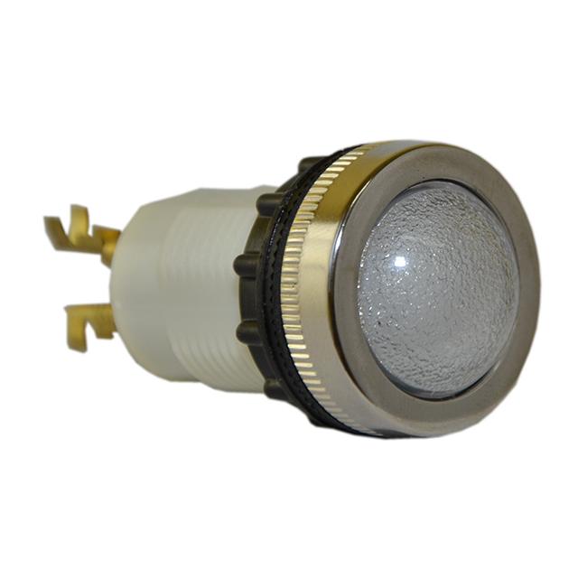 Lampka D22MS 24V-230V metalowa biała