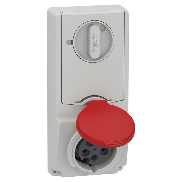 Gniazdo Pratika 380/415V, 16A, 3P+N+Z, IP44