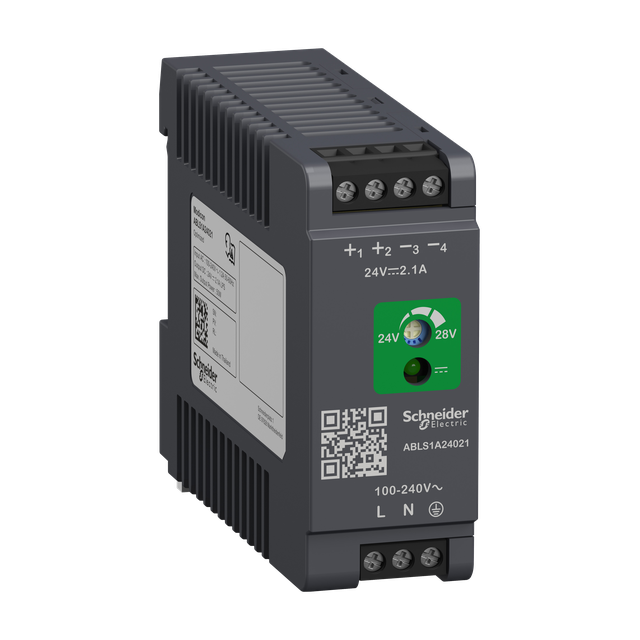 Phaseo regulowany zasilacz impulsowy 100-240 V AC 24V 2,1 A 1 fazowy Optimized ABLS1A24021 Schneider