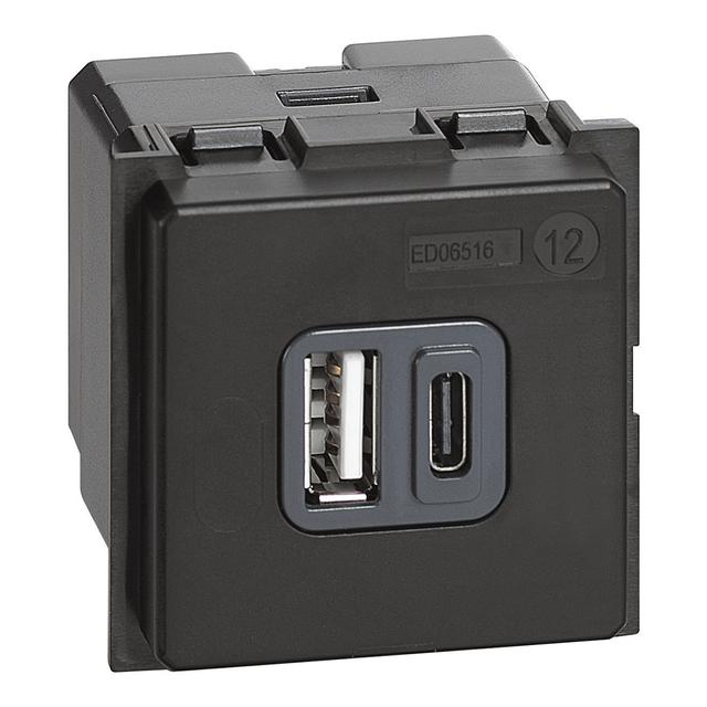 Living Now - Ładowarka Usb A+C - 2 Moduły Bticino K4287C2 LEGRAND