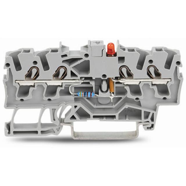 TOPJOBS złączka 4-przewodowa 2,5 mm2 z LED czerwona