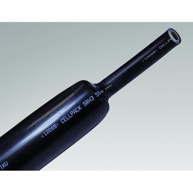 SR3 22-6 1000mm, Rury termokurczliwe grubościenne, typ SR3 i SRH5, Rury bez kleju - kolor czarny