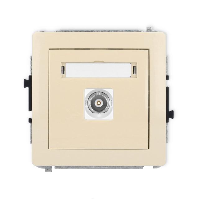 DECO Mechanizm gniazda pojedynczego BNC beżowy