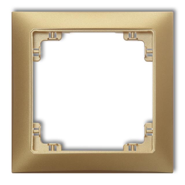 DECO Ramka pojedyncza z tworzywa DECO Soft złoty 29DRSO-1 KARLIK