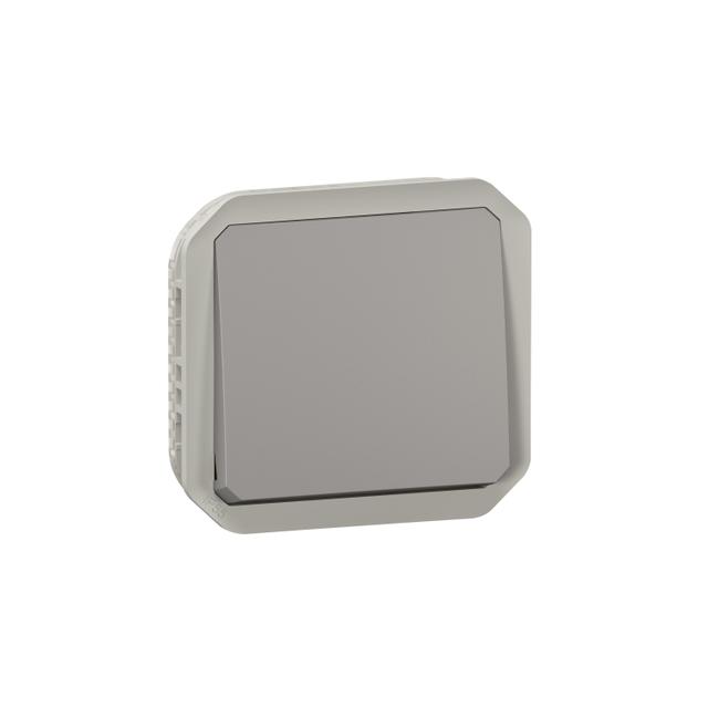NOWE PLEXO - PRZYCISK PRZEŁĄCZNY NO/NC MECHANIZM 10 A - 250 V SZARY 069541L LEGRAND