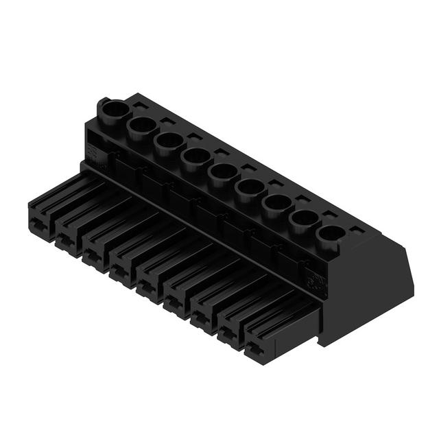 BVZ 7.62HP/09/180 SN BK BX Wtyk PCB (złącze wiązki), 7.62 mm, Liczba biegunów: 9, Przyłącze z jarzmem /50szt./ 1930000000 WEIDMÜLLER