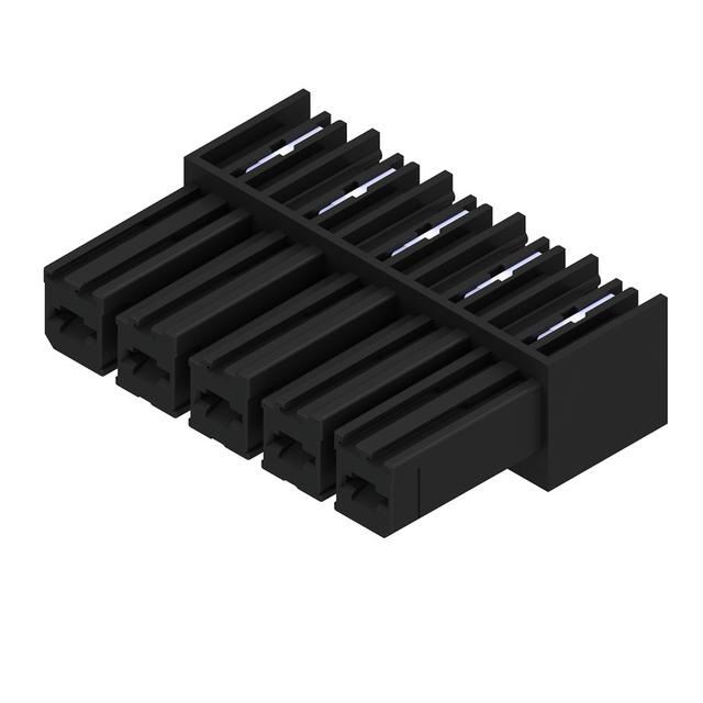 BVL 7.62HP/05/90 3.5SN BK BX Wtyk PCB (złącze wiązki), 7.62 mm, Liczba biegunów: 5, kąt odejścia: 90° /50szt./ 1928310000 WEIDMÜLLER