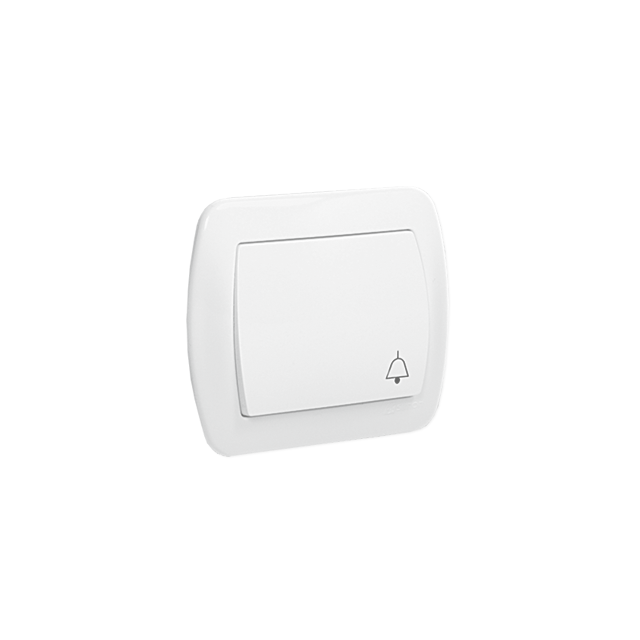 Simon Akord Przycisk dzwonek 10A z. śrub. biały