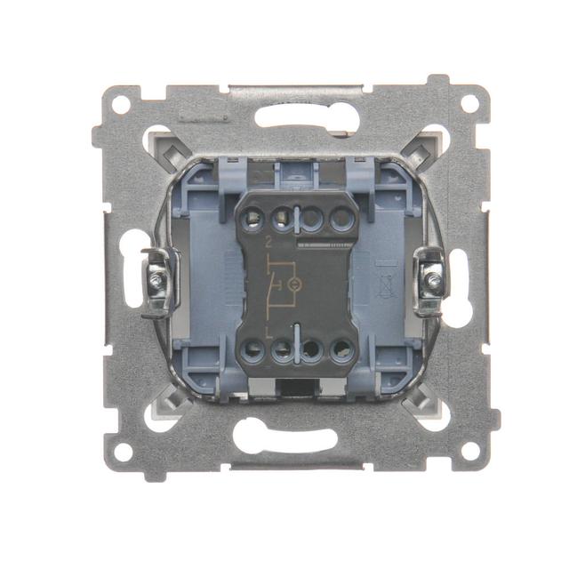 Simon 54 Przycisk „światło” z podświetleniem LED 16A z. śrub. złoty mat