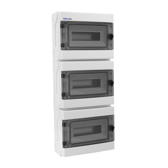 Rozdzielnica hermetyczna natynkowa 3x12 łączona IP65 500VAC/1000VDC RH-36/3 36.43 OPATÓWEK