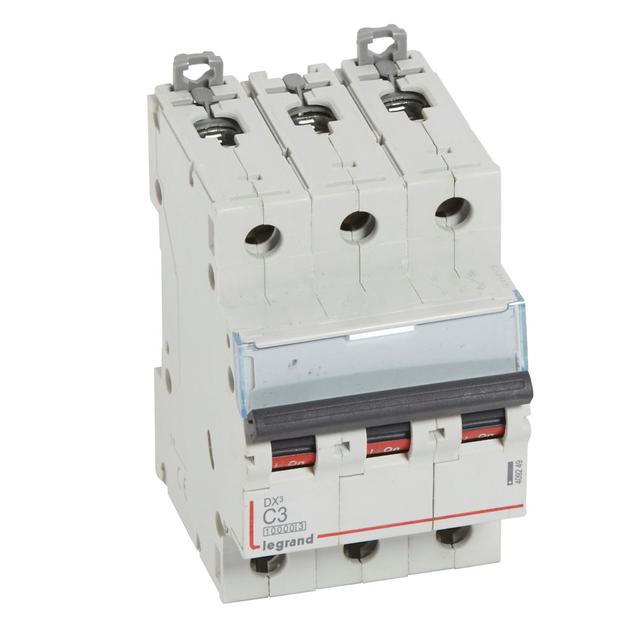 WYŁĄCZNIK NADPRĄDOWY S 313 3P C 3A 10000A SERII DX3, Legrand