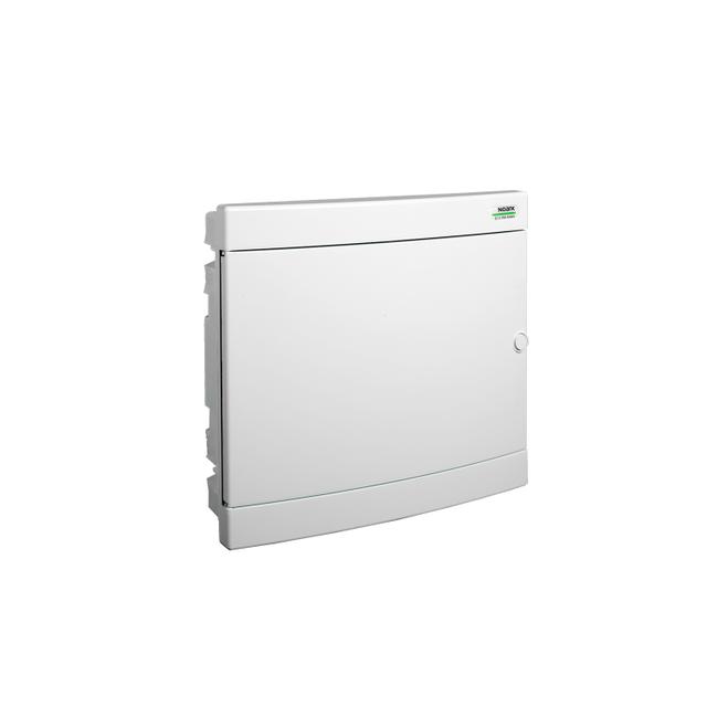 PNF 2x18W Rozdzielnica podtynkowa drzwi białe IP40 2 rzędy 2x18 modułów 101521 NOARK