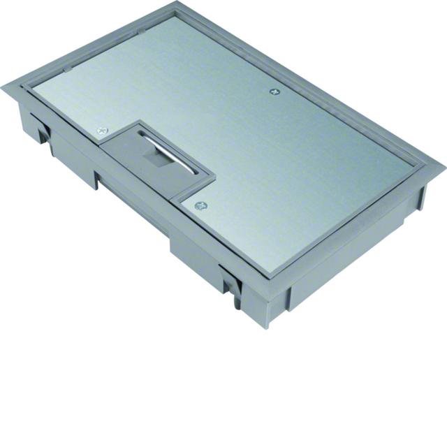 tehalit.VE-EE Pokrywa uchylna płytki montaż E04 147X247 5mm stal szary PA KDE04057011 HAGER