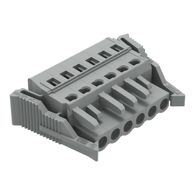 Gniazdo MCS‑MIDI Classic 6‑biegunowe szare raster 5mm 231‑106/037‑000 /50szt./ WAGO
