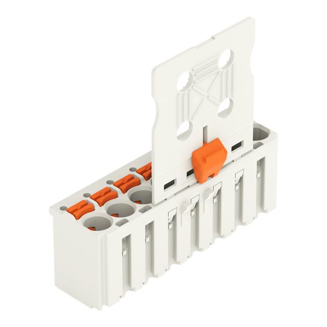 Gniazdo picoMAX raster 5mm 8‑biegunowe z płytką uchwytową i suwakiem 2092‑1108/002‑000 /50szt./ WAGO