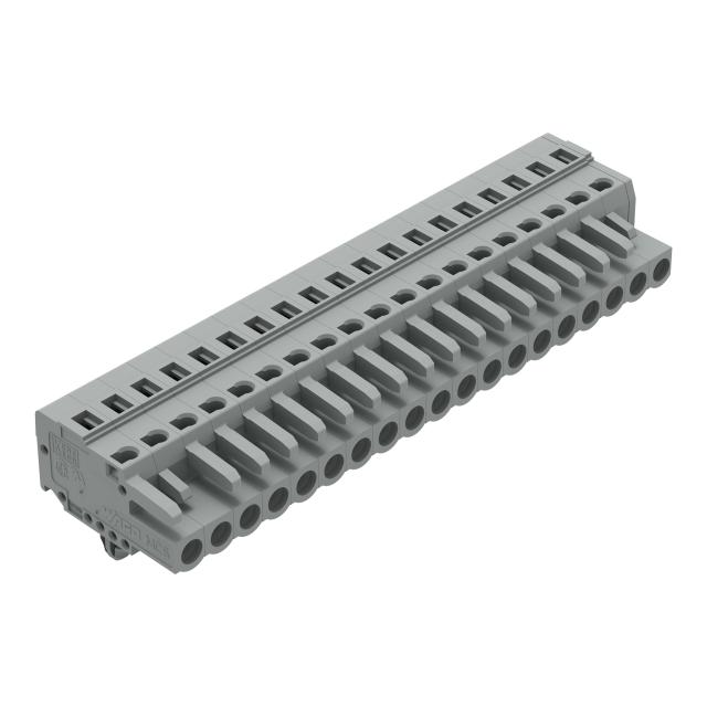 MCS-MIDI Classic gniazdo 19-bieg. szare raster 5 mm /10szt./ WAGO