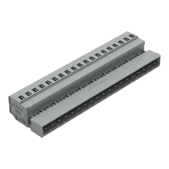 MCS-MIDI Classic wtyk 19-bieg. szary raster 5 mm /10szt./ WAGO