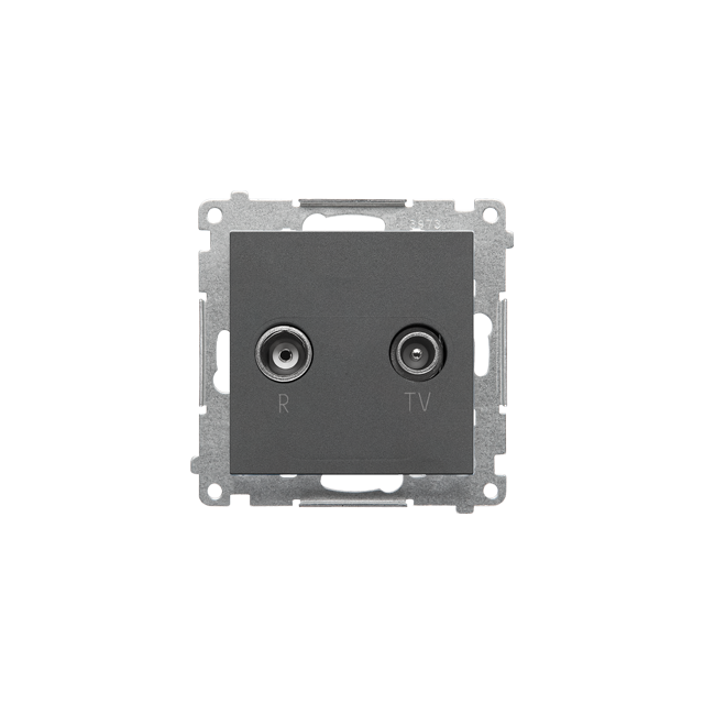 Simon 55 Gniazdo antenowe R-TV końcowe separowane 1x Wejście: 5÷862 MHz Grafitowy mat