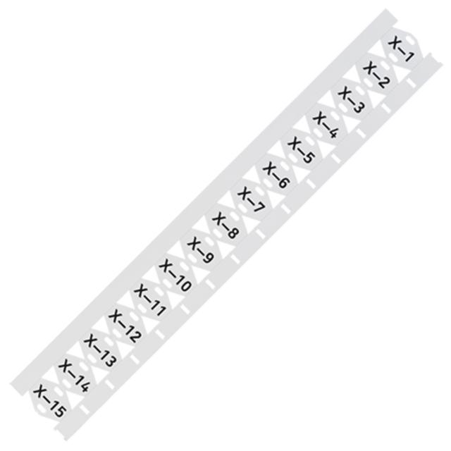 oznaczniki na opaskę zaciskową kabla 25 x 20 mm białe 500 szt./rolka WAGO
