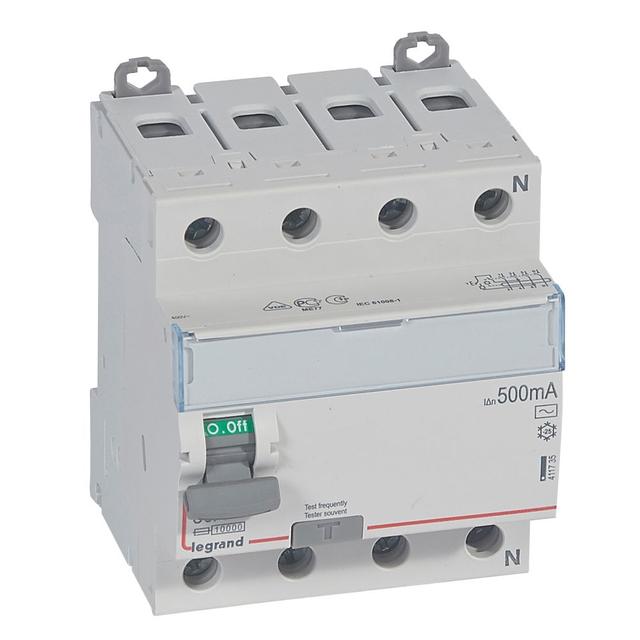 Wyłącznik Różnicowoprądowy P 304 4P 80A 500Ma Typ AC DX3 411735 LEGRAND