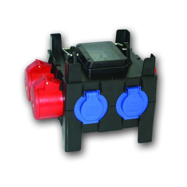 ROZDZIELNICA PRZENOŚNA Z TWORZYWA TYPU „NYSA” 8M Wejście 32/5 - wyjście 32/5 16/5xB16 2xGSxB16 FI40/