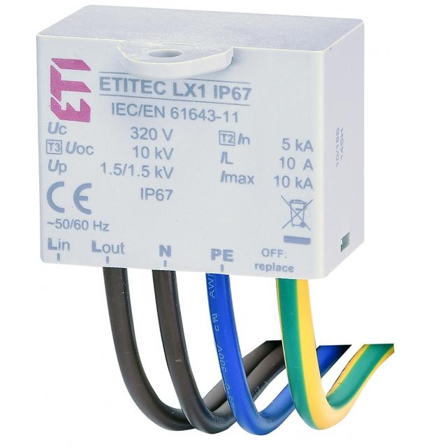 ETITEC LX1 IP67 Ogranicznik przepięć do źródeł światła LED