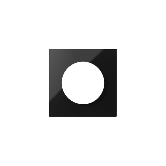 Simon 100 Pokrywa gniazda europejsko-amerykańskiego czarny