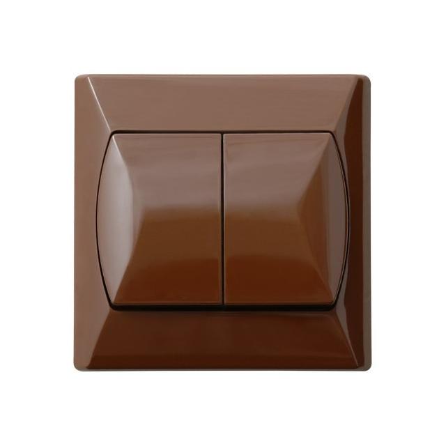 AKCENT Łącznik żaluzjowy, zwierny - kolor brązowy