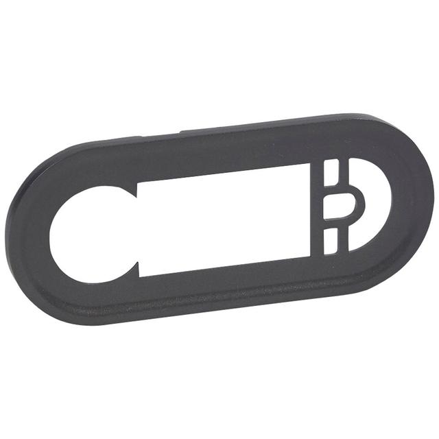 CELIANE - Plakietka termostatu programowalnego z wyświetlaczem / tunera RDS z zasilaczem grafitowa,